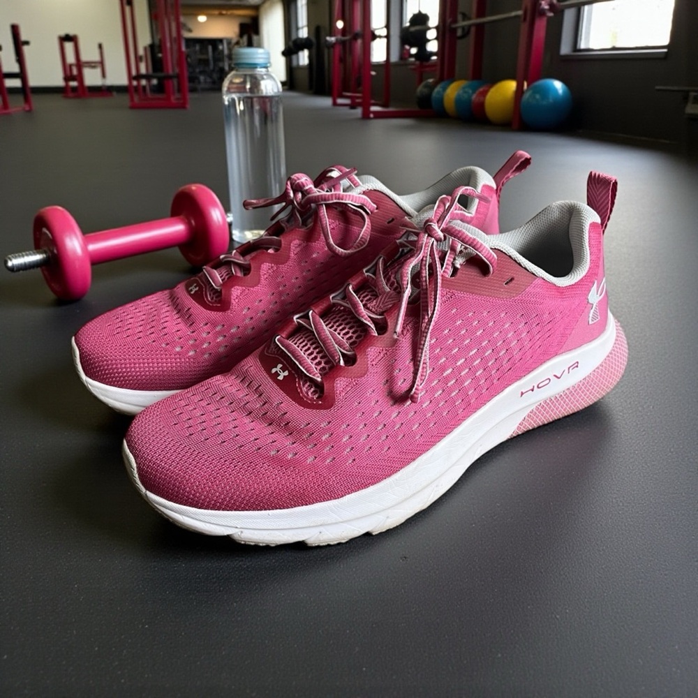 Under Armour Hover Turbulence Running Shoes Womens 11 Pace Pink 3025425-601